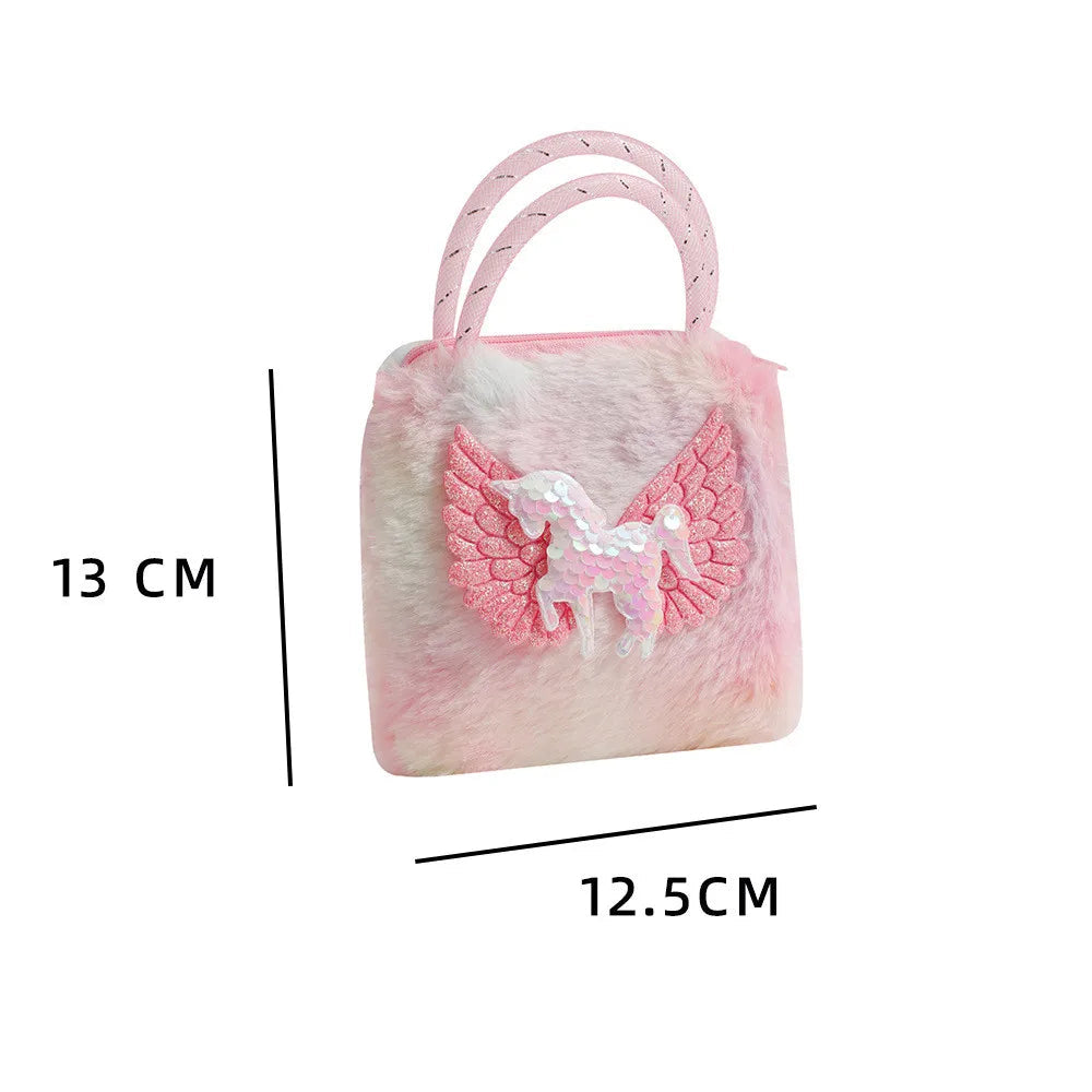 Plush Unicorn Kids Handbag