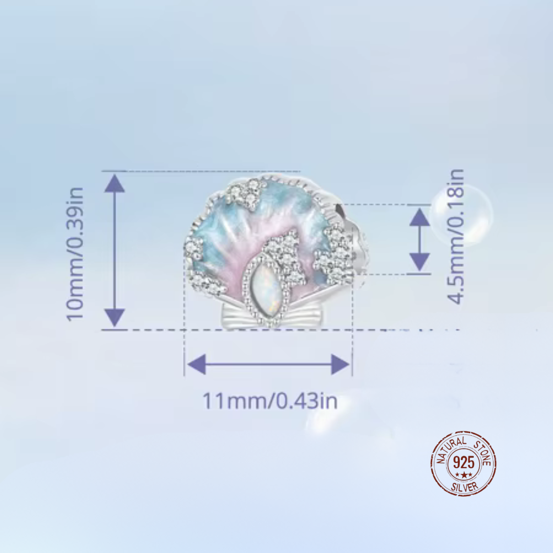 Pink Tide Seashell Charm