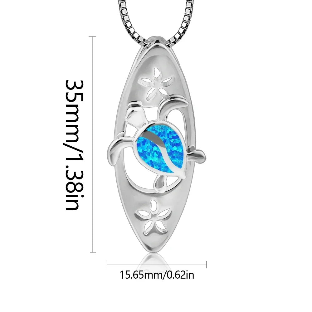 Turtle Surf Necklace