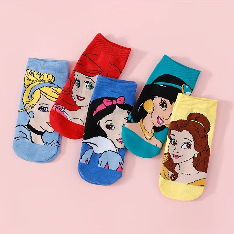 Fairytale Ankle Socks Set β 5 Enchanted Pairs for Magical Days