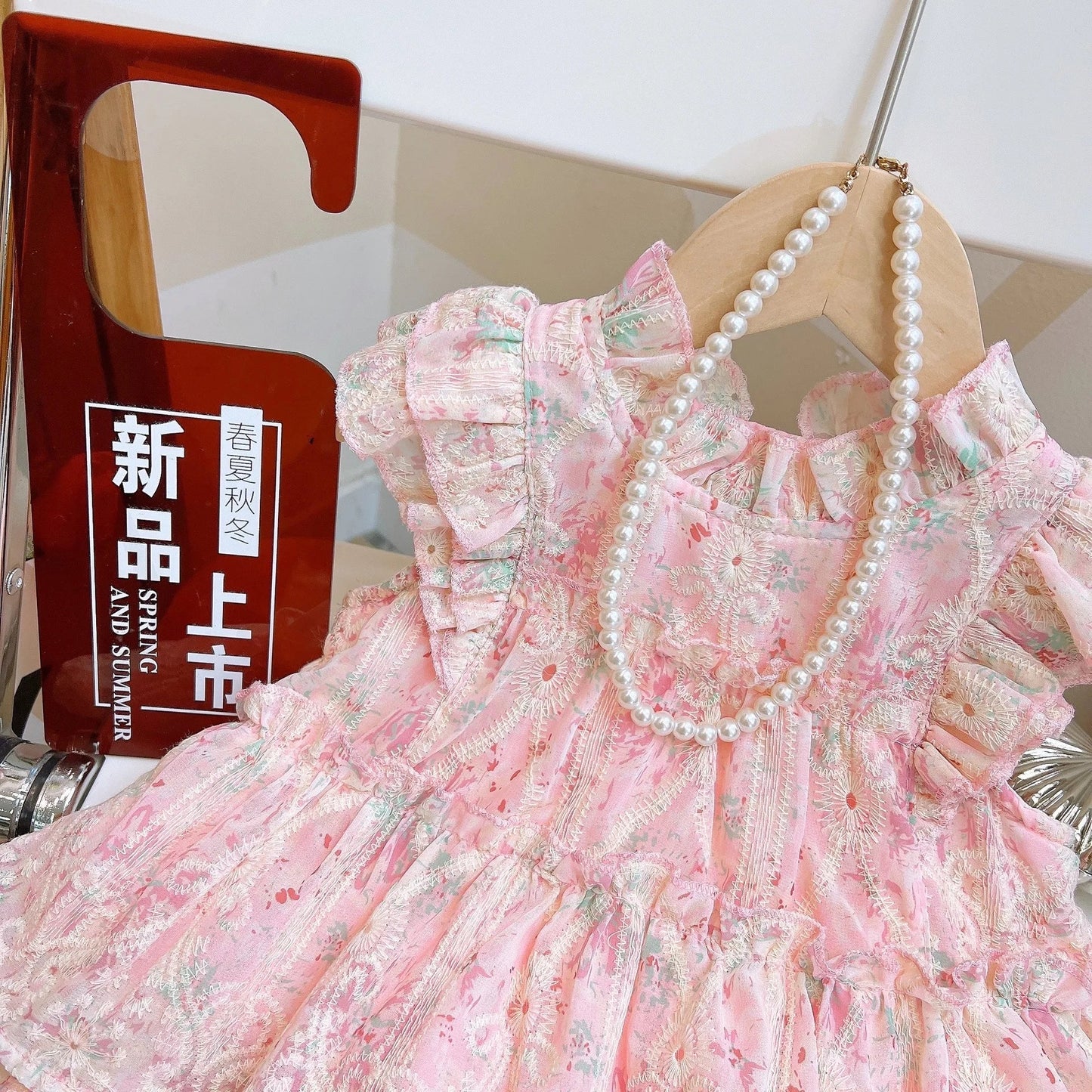 Rosy Garden ā Pink Ruffle Girls Set