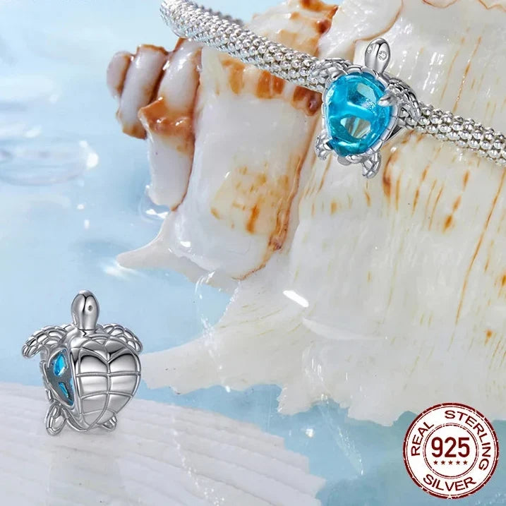 Blue Spirit Turtle Charm