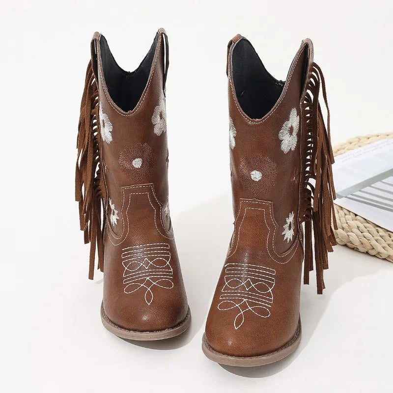 Wildflower Fringe Cowgirl Boots
