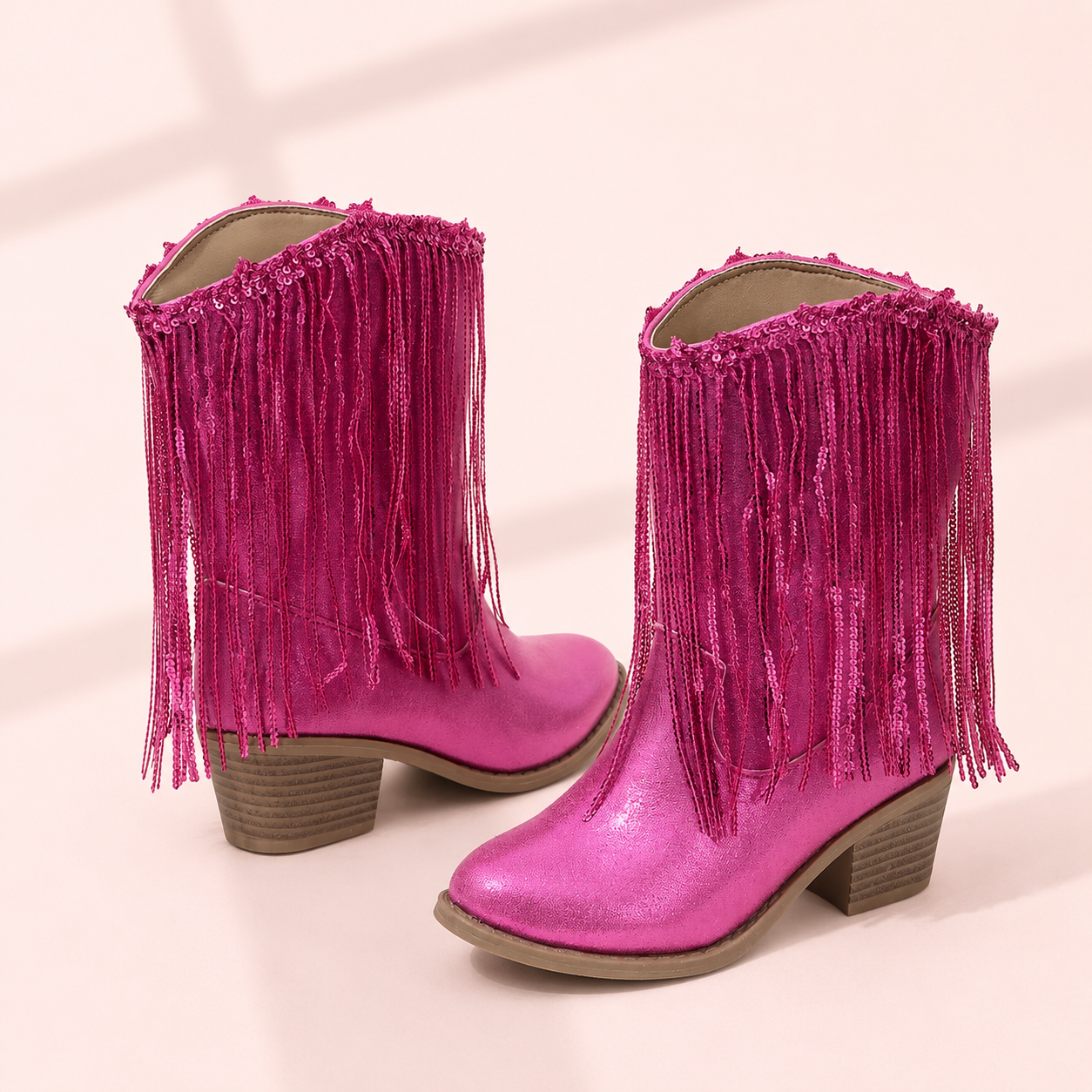 Sparkle Fringe Cowgirl Boots