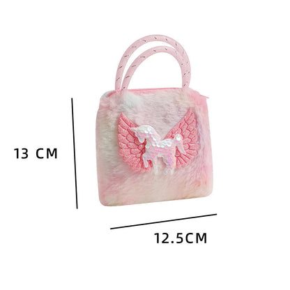 Plush Unicorn Kids Handbag