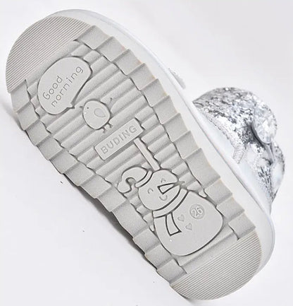 Snow Queen Girls’ Silver Winter Boots