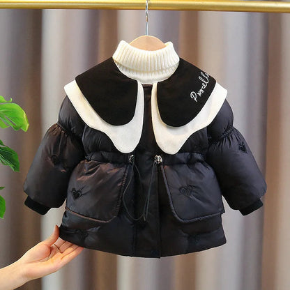 Chic Heart Puffer Coat
