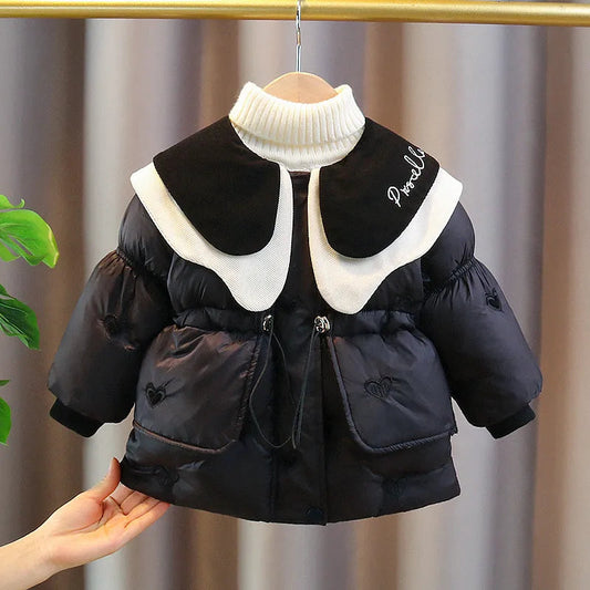 Chic Heart Puffer Coat