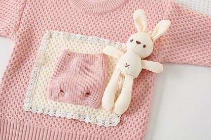 Bunny Pocket Knit Set