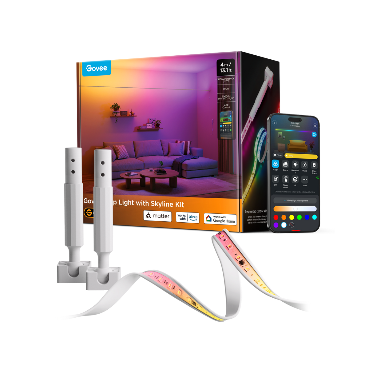 [Super Sale] Govee Strip Light with Skyline Kit