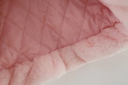 Baby Fluffy Bunny Ear Coat