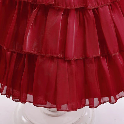 Holiday Ruffle Bow Dress