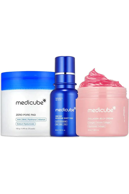 Medicube Trio Acessível para Cuidados com Poros e Texturas