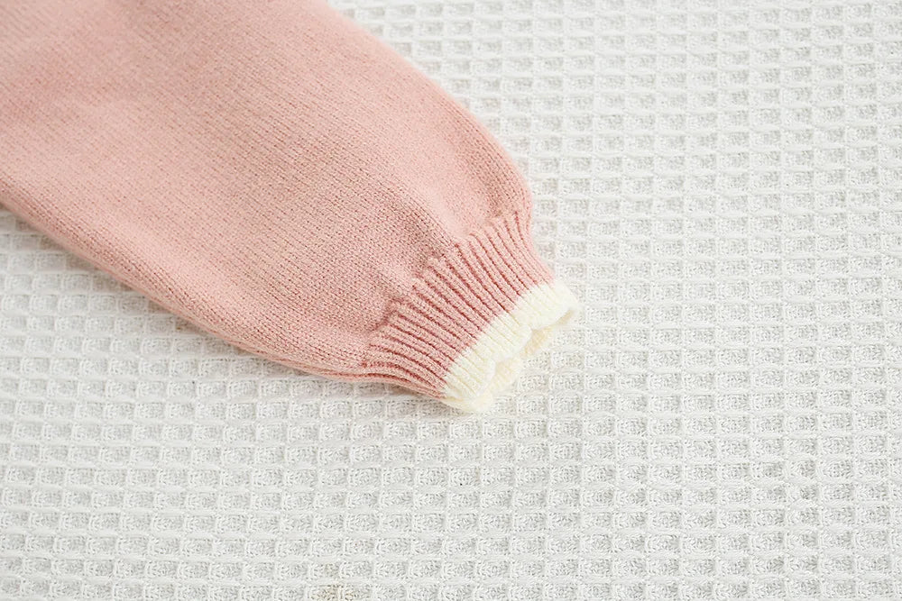 Blush Petal Knit Set – Where Sweetness Meets Comfort
