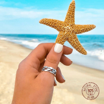Silver School of Fish Ring