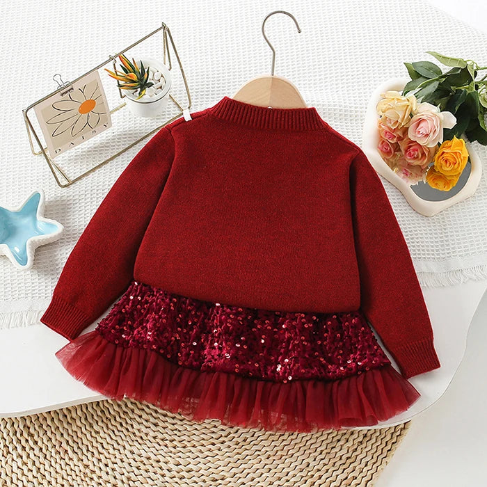 Holiday Sparkle Knit Set for Girls