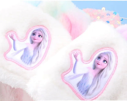 Pastel Ice Princess Plush Winter Hat for Kids