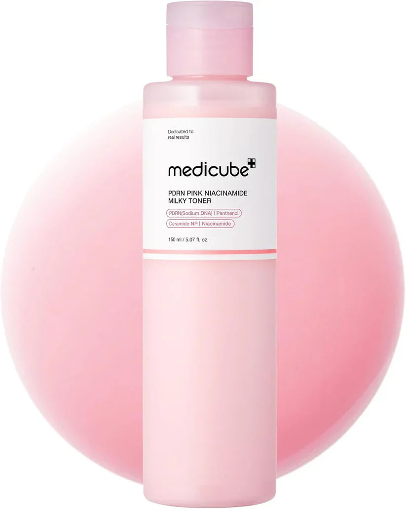 MEDICUBE - PDRN Pink Niacinamide Milky Toner - Dewy Radiance Hydration | 150ml