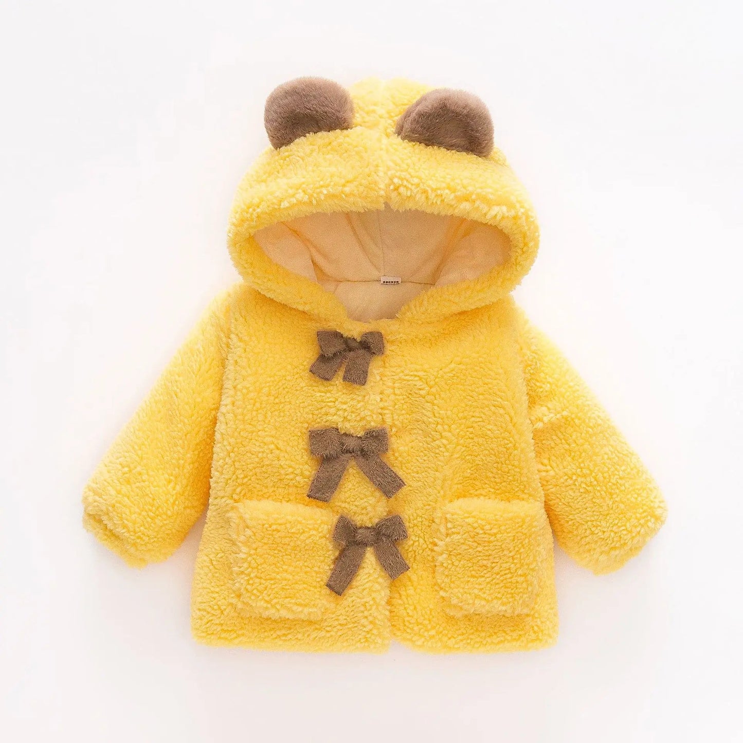 Honey Bear Fleece Coat – Pure Cuteness, Wrapped in Warmth