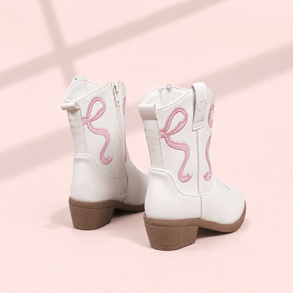 Pink Bow Cowgirl Boots
