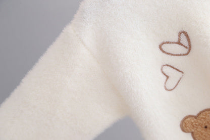 Teddy Patch Knit Sweater