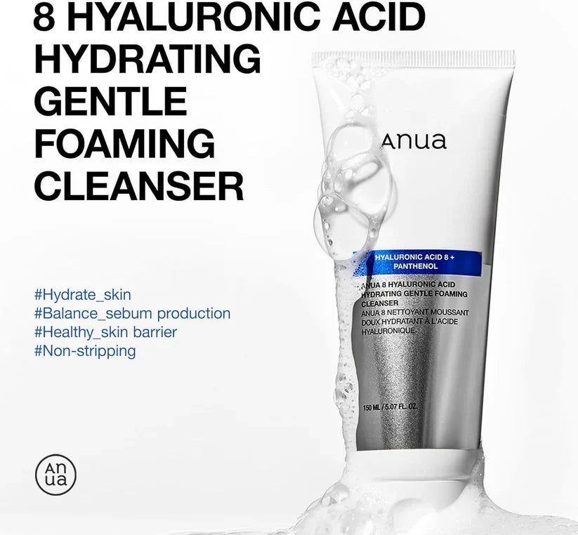 ANUA Hidratante Espuma de Limpeza Suave, Ácido Hialurônico (150ml/5,07fl oz.) - imagem 2