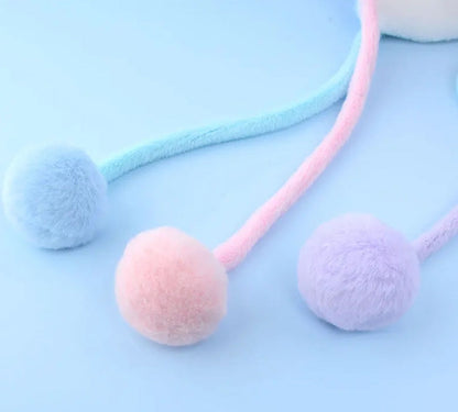 Pastel Ice Princess Plush Winter Hat for Kids
