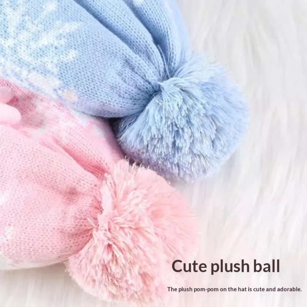 Pink Ice Princess Winter Hat, Scarf & Gloves Set