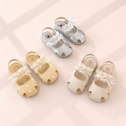 Sweetheart Lace Bow Sandals