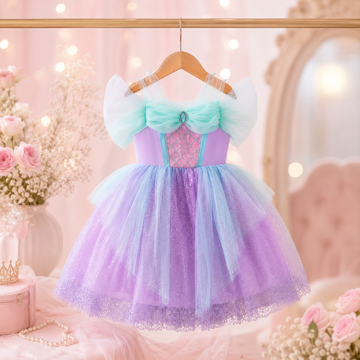 Little Sea Sparkle Mermaid Costume Dress