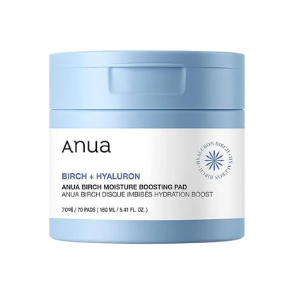 ANUA Birch Moisture Boosting Toner Pads – Hidratante e calmante (160ml)