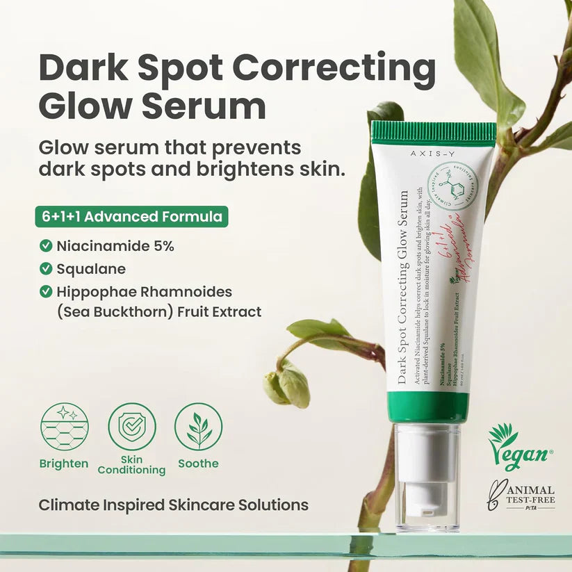 AXIS-Y Dark Spot Correcting Glow Serum – Iluminar, Desvanecer, Brilhar 50ml - imagem 4