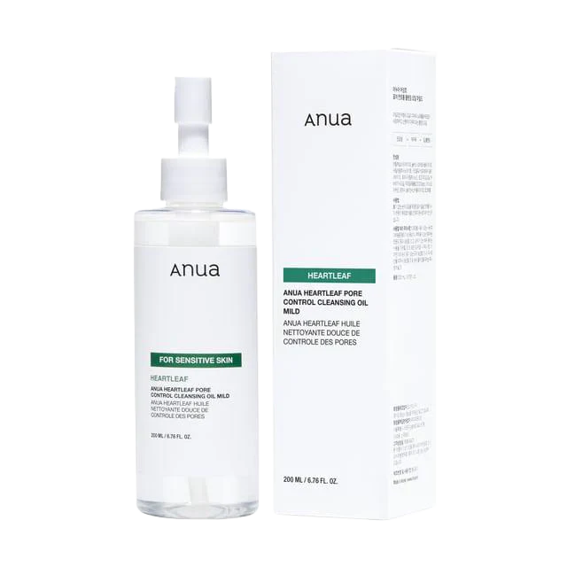 Anua Heartleaf Óleo de Limpeza Suave para Controle de Poros 200ml