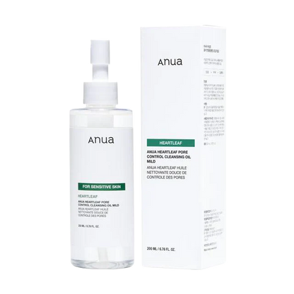 Anua Heartleaf Óleo de Limpeza Suave para Controle de Poros 200ml