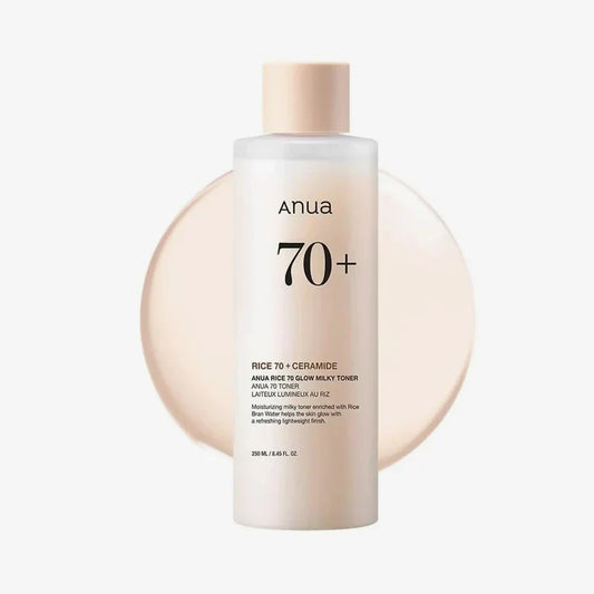 Tônico leitoso Anua Rice 70 Glow 250ml