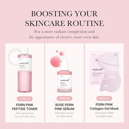 Conjunto de injeção rosa de peptídeo MEDICUBE PDRN - imagem 3