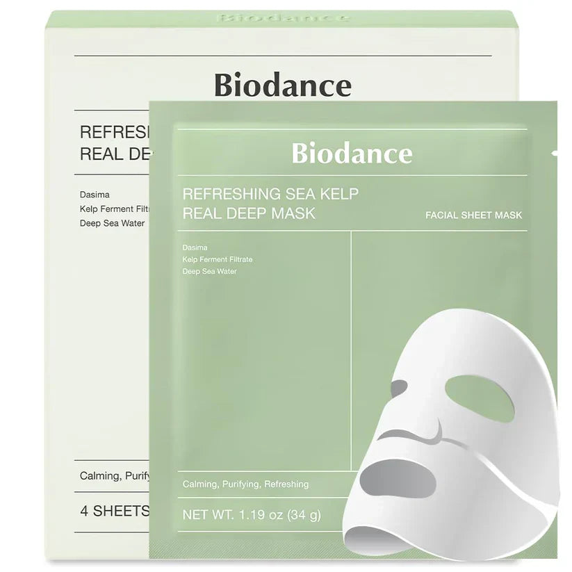 Máscara Biodance Green Real Deep de Biocolágeno – Hidratação e Firmeza