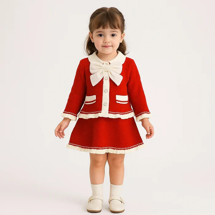 Classic Red Outfit for Girls