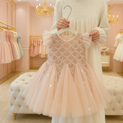 Shimmer Tulle Dress