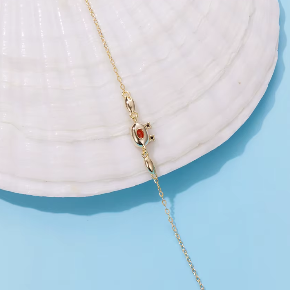 Ruby Crab Bracelet