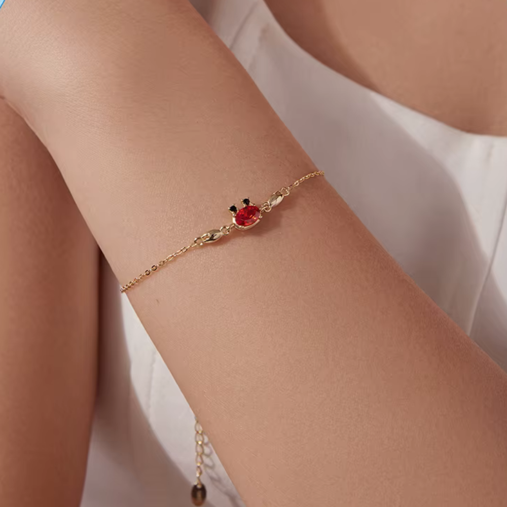 Ruby Crab Bracelet