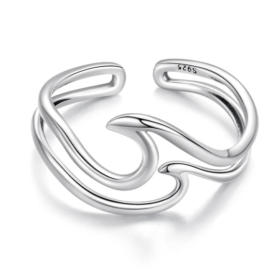 Twin Wave Ring