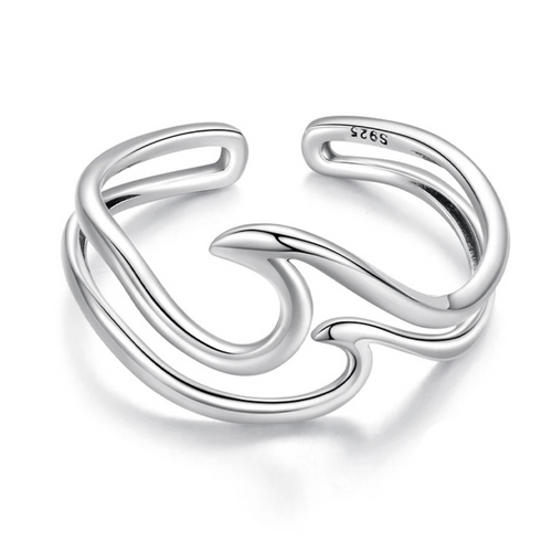 Twin Wave Ring