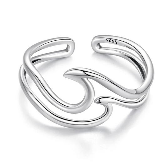 Twin Wave Ring