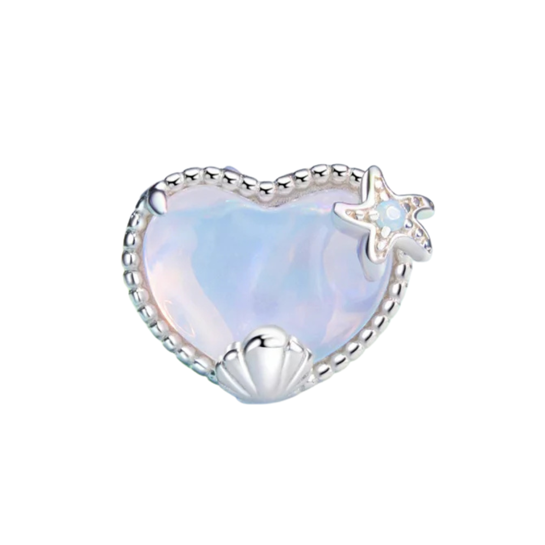Ocean Heart Charm