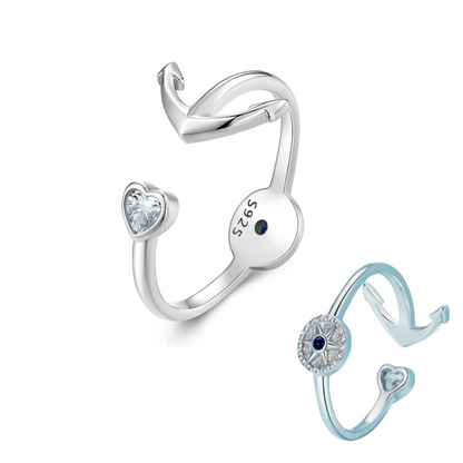 Anchor Compass Ring