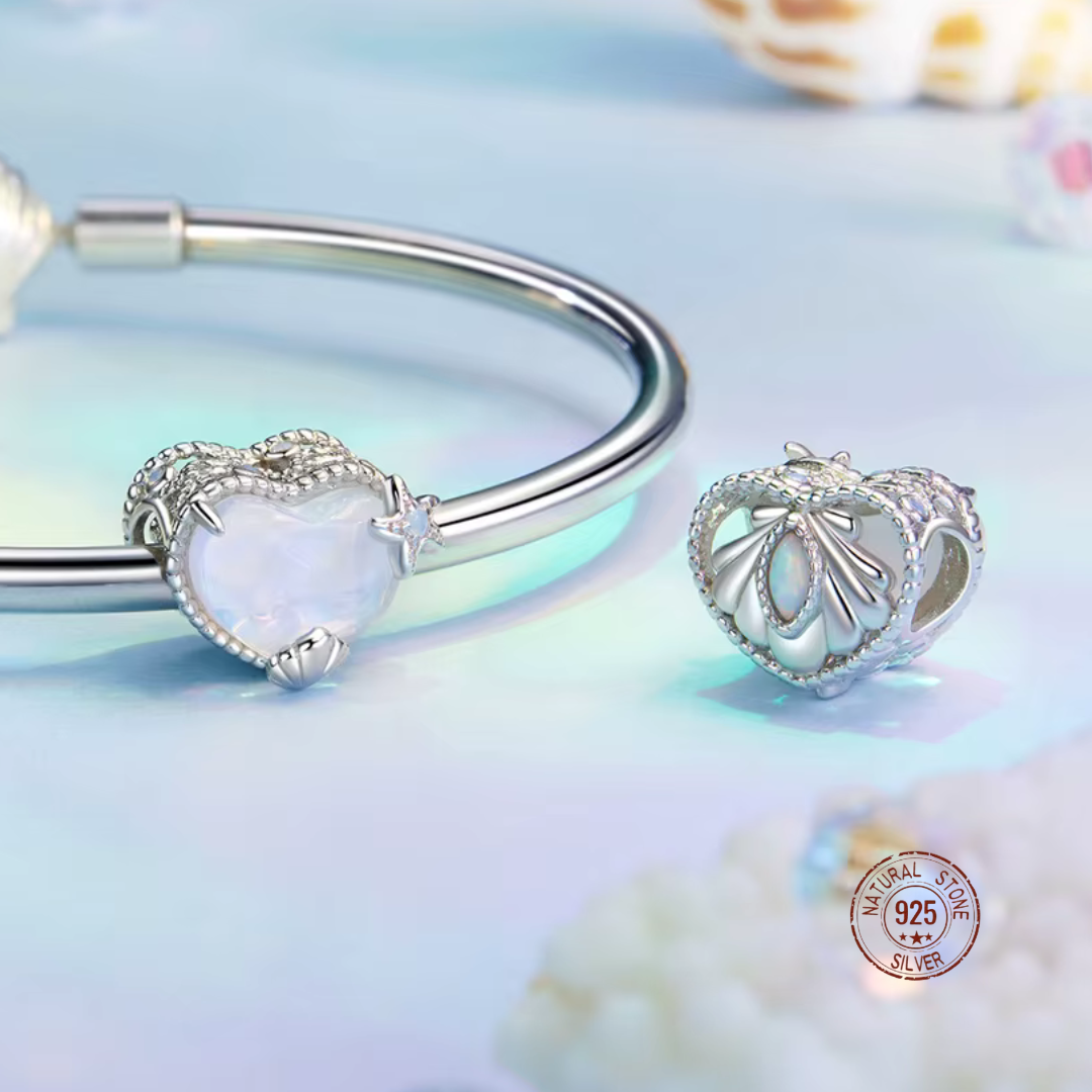 Ocean Heart Charm