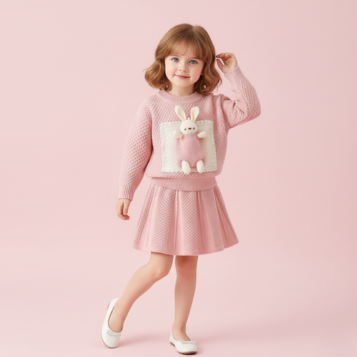 Bunny Pocket Knit Set