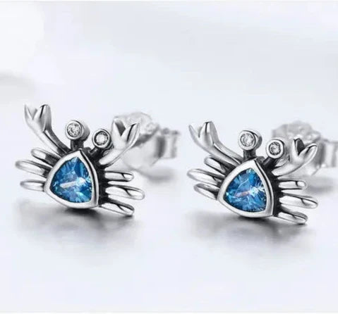 Ocean Jewel Crab Earrings