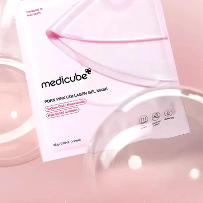 Conjunto de colágeno tonificante rosa MEDICUBE PDRN Booster - imagem 4